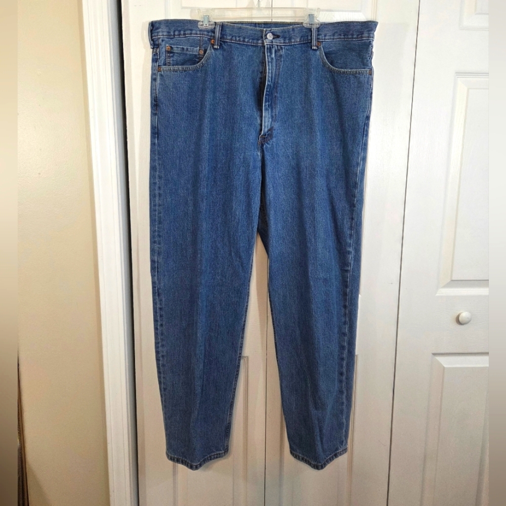 Levi Strauss 550 Men's Straight Leg Relaxed Fit Blue Jeans ~ Pre-Owned - Picture 1 of 12